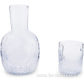 embossed drink glass water drinking bottle